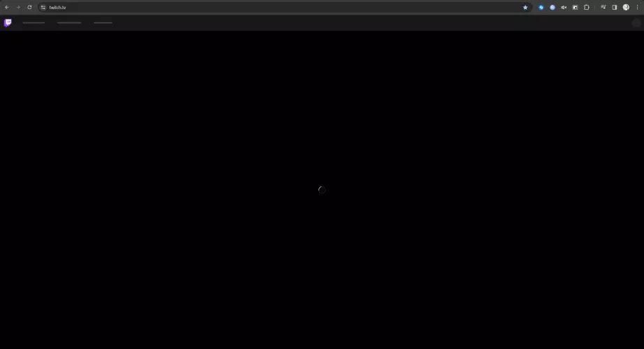 Anybody else's twitch not loading?