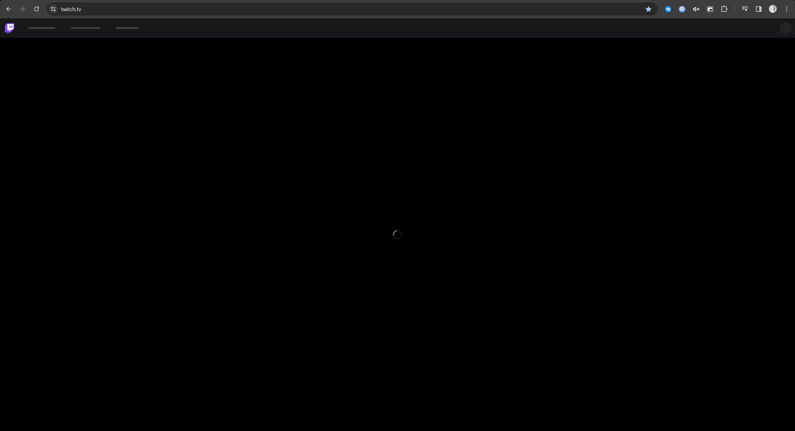 Anybody else's twitch not loading?