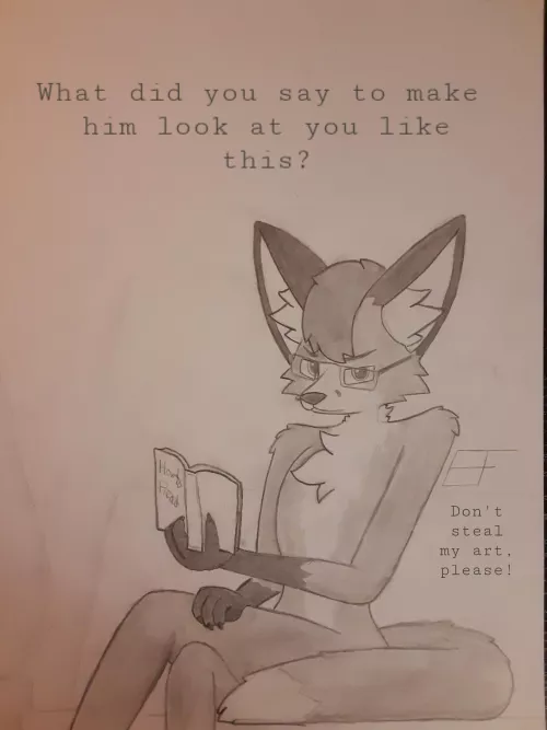 Bejamin Doesn't Look Too Happy... (OC! I'm the artist!)