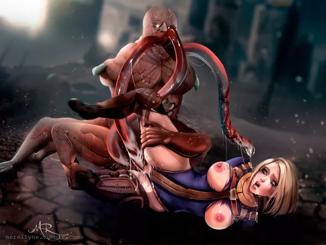 centaur x vault girl (Merellyne) [Fallout]