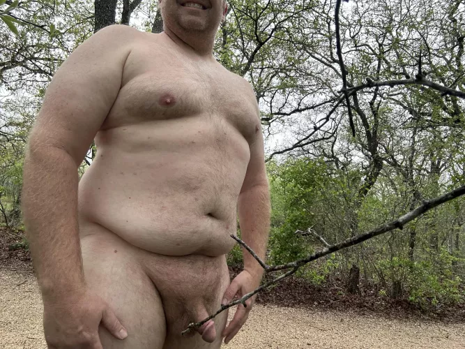 Enjoying a trail one afternoon