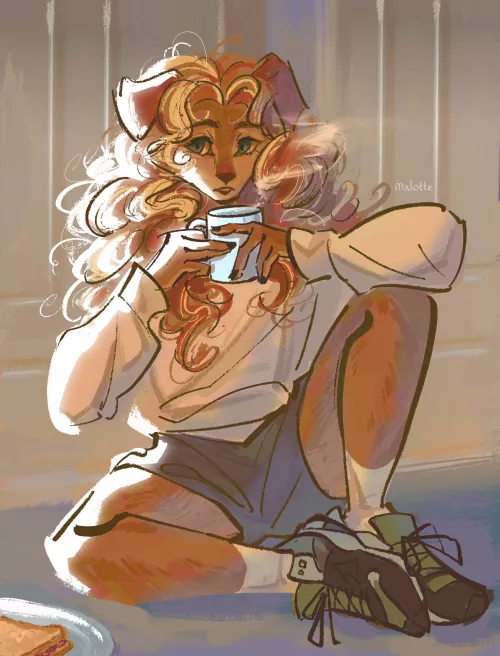 Good morning ☕️(art by me)