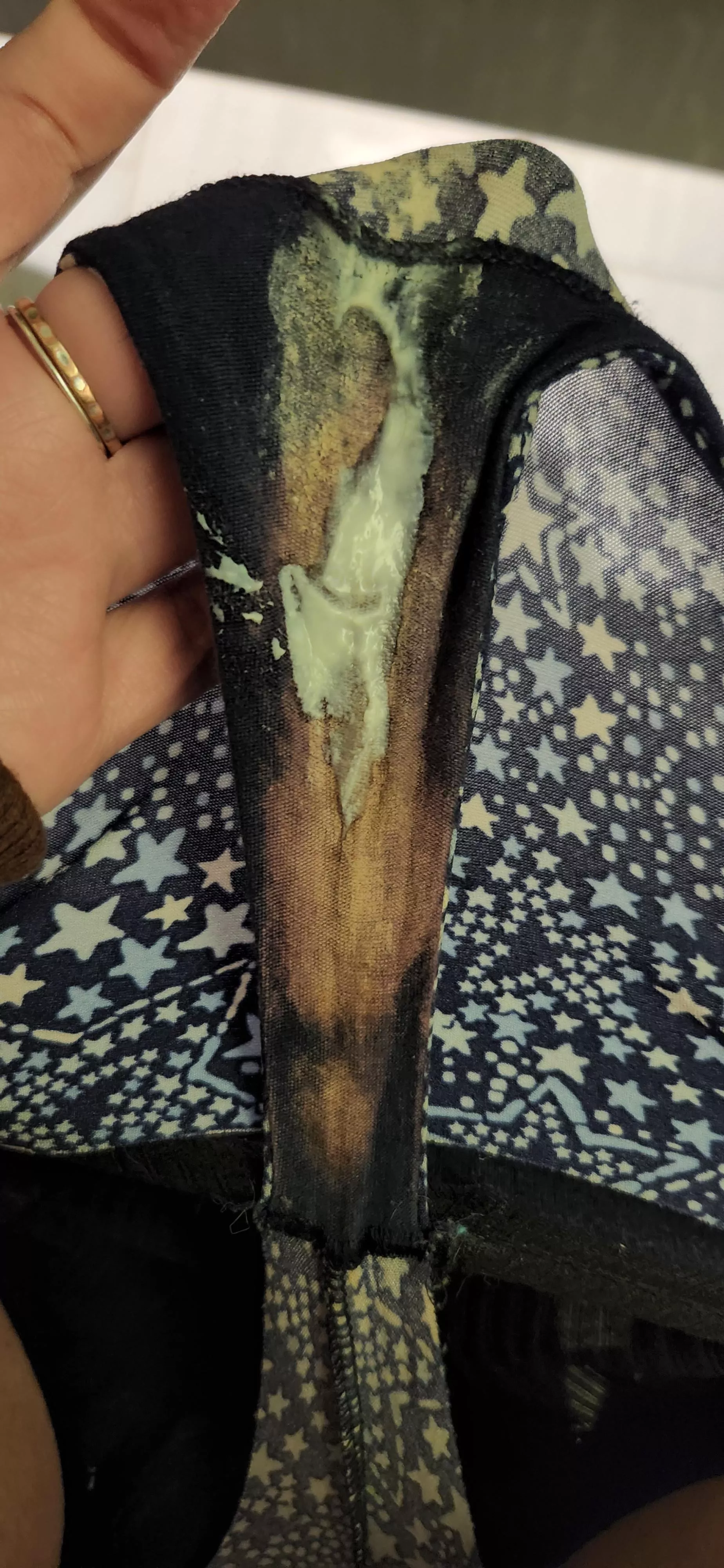 had to stop in the public restroom to take this photo when l felt how creamy l had gottenXD