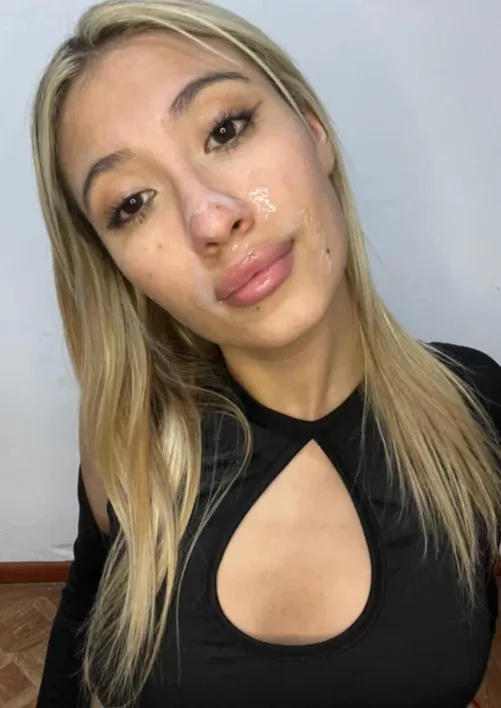 having cum all over my milf face gets me excited