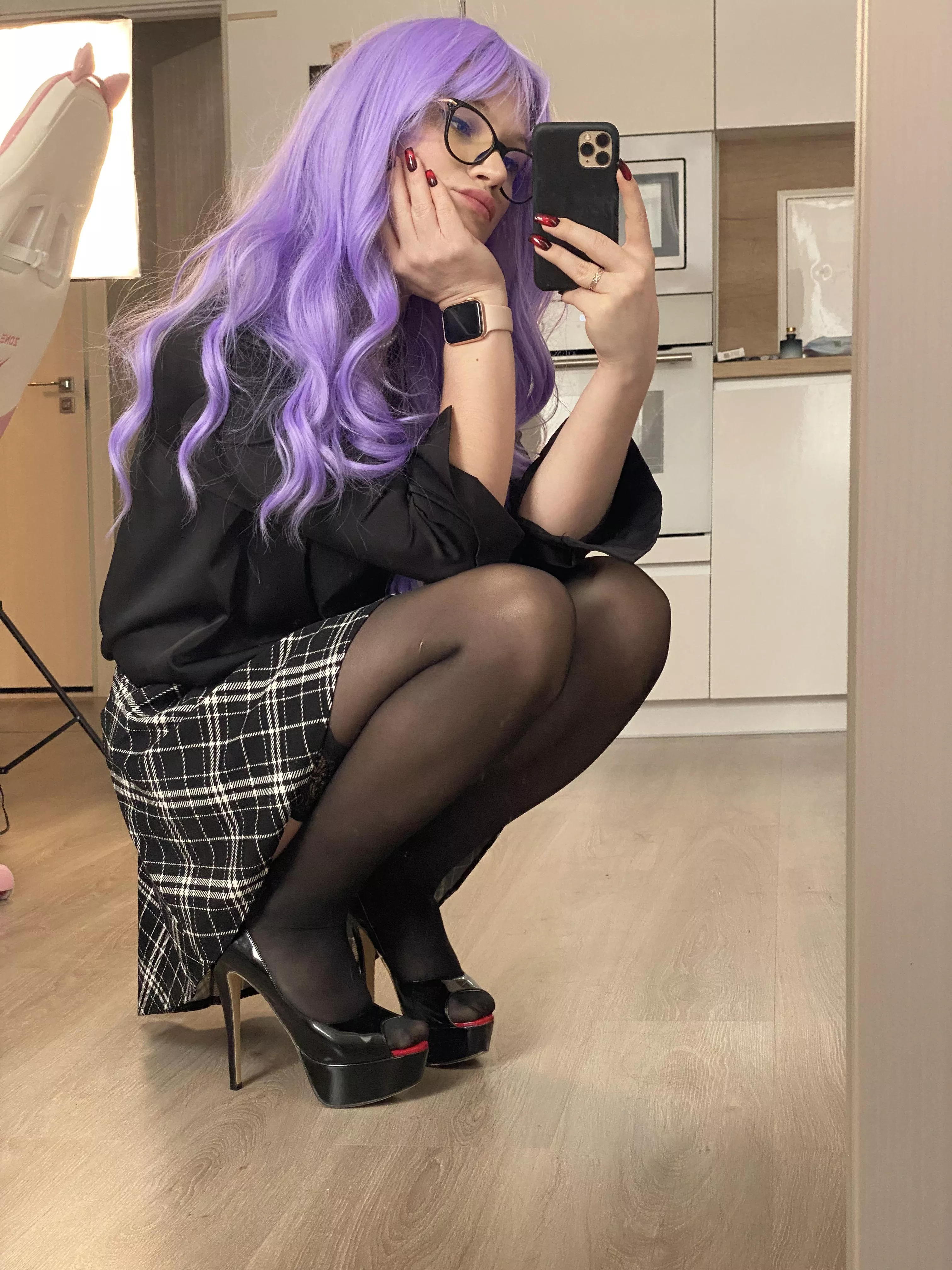 How is my purple hair style?