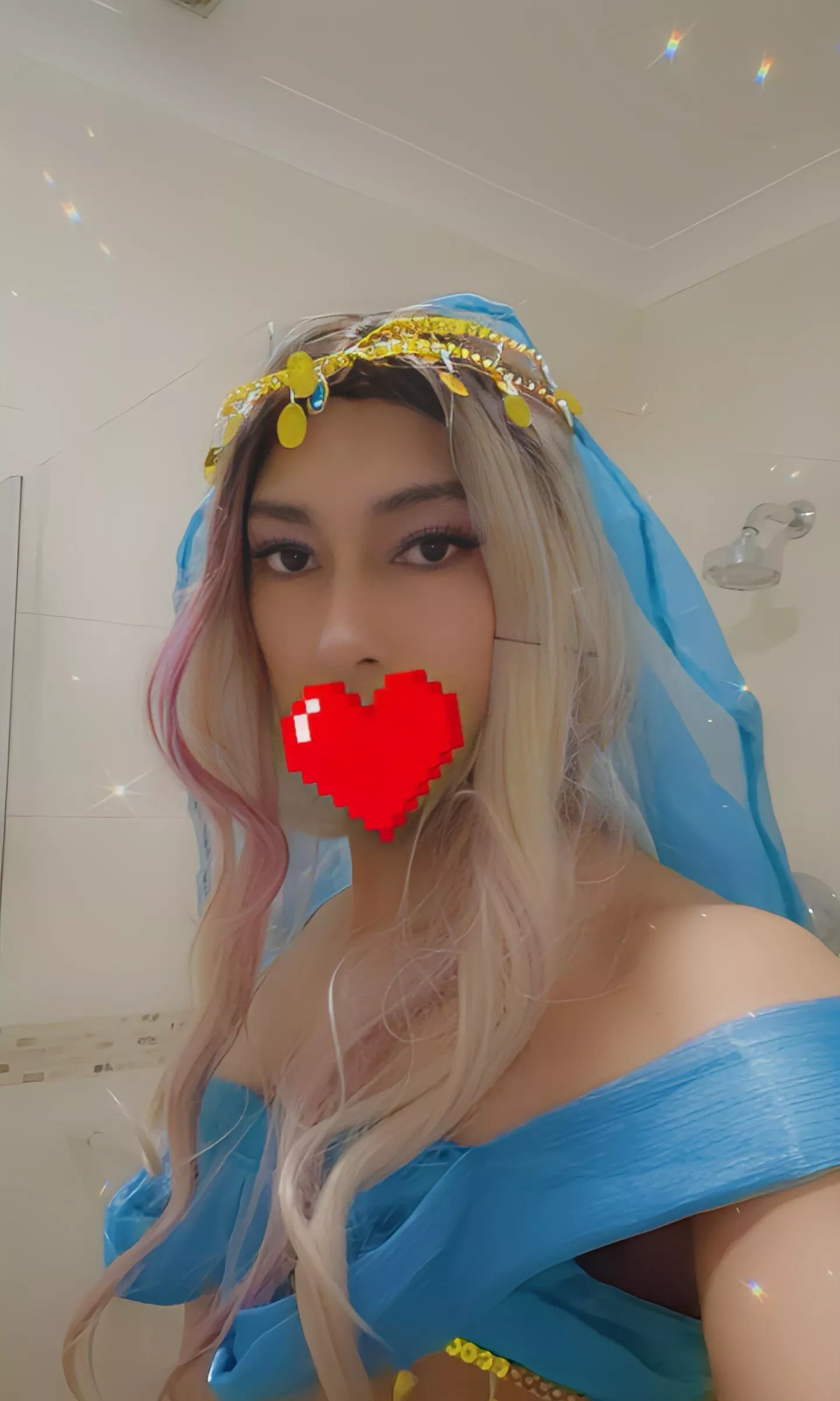 I started as Aladdin and became Jasmine 🩵🐯