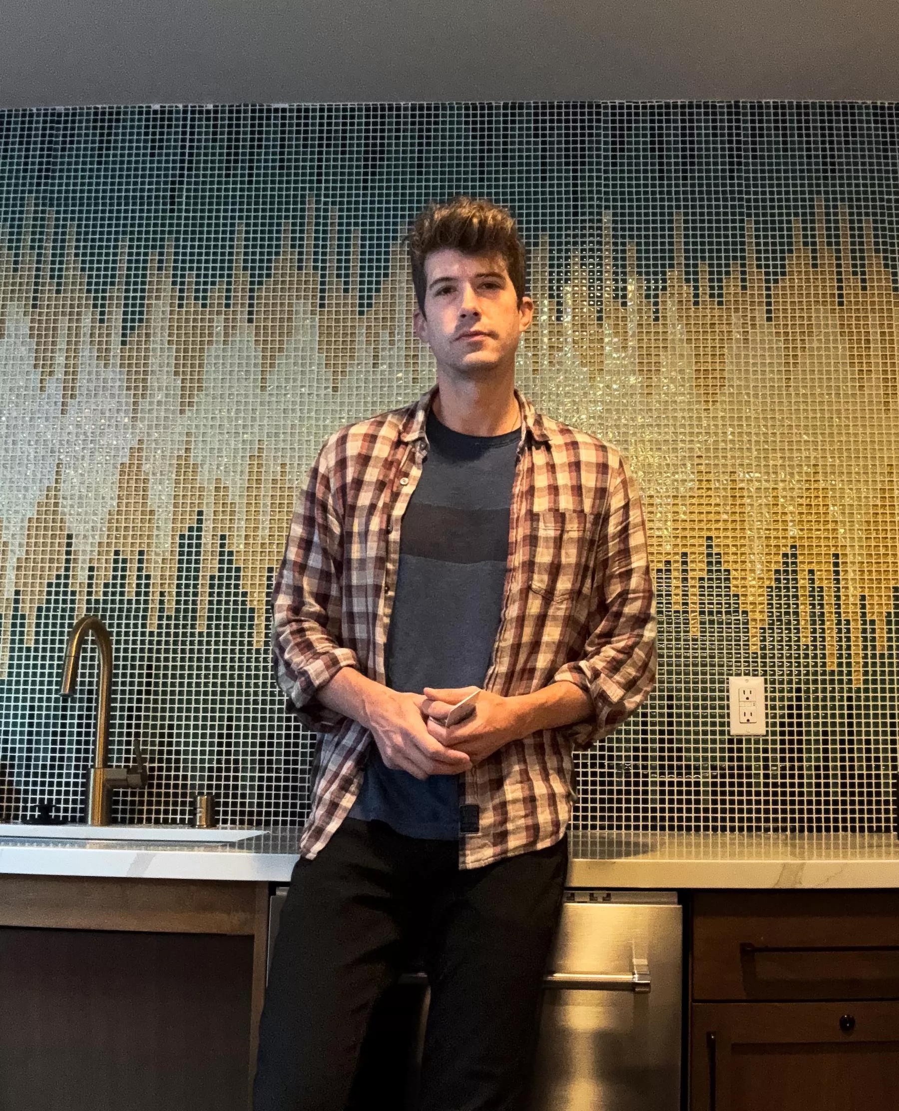 I thought this tile mosaic was cool! What does it remind you of? 