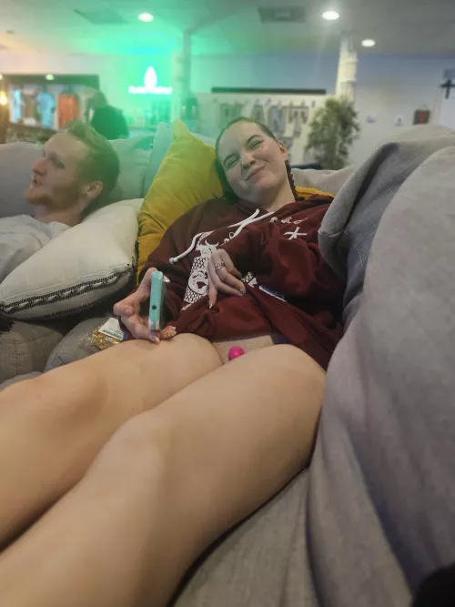 My friend was right there while my man took this pic 👀