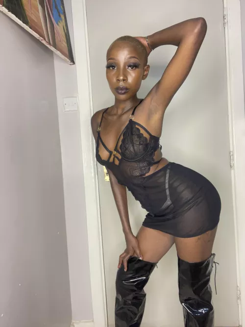 My outfit for our date, (still have to take it off, so this is even better)