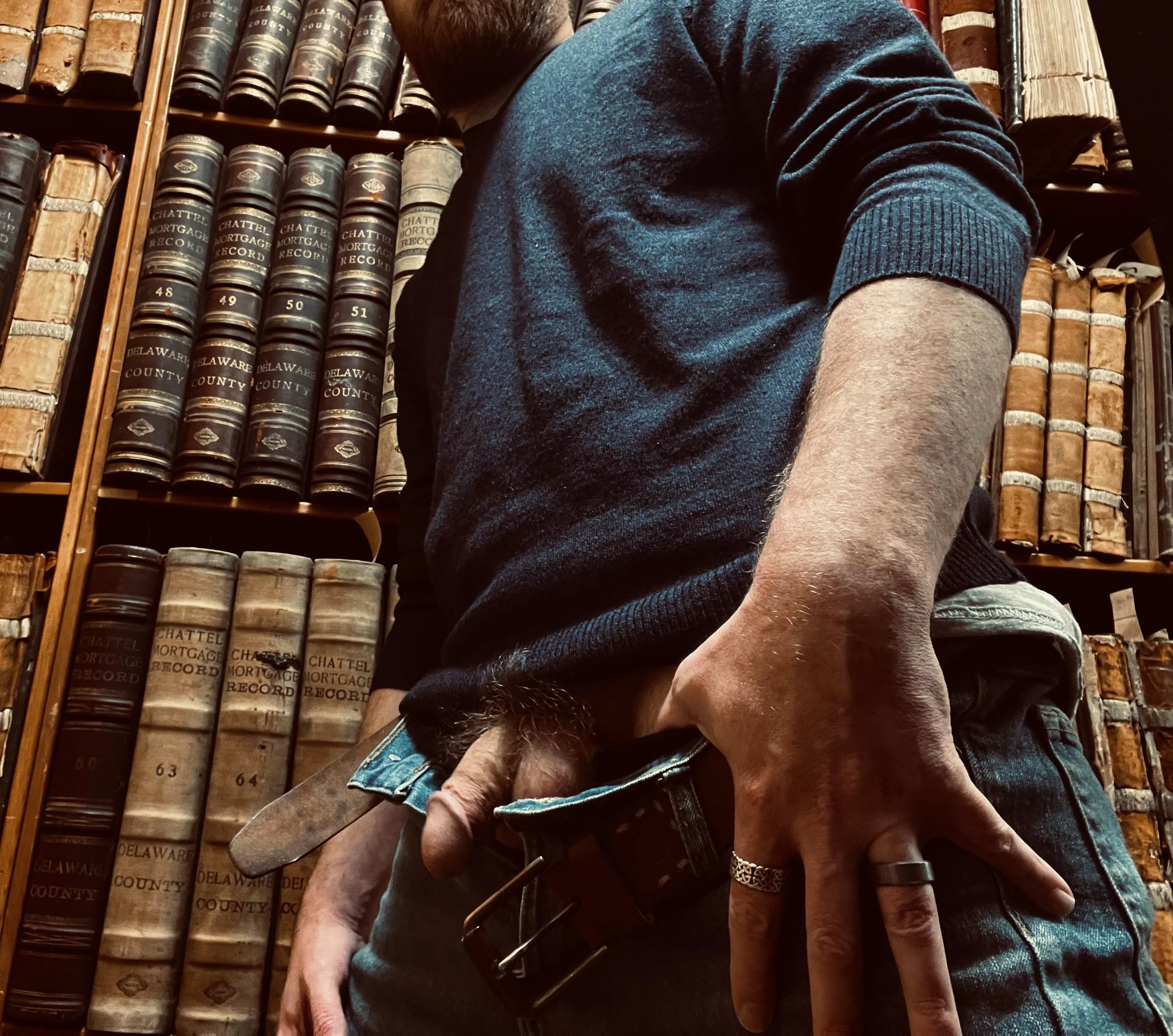 Oh, pardon me, I didn’t know anyone else was in the library. Oh, pardon me, I didn’t know anyone else was in the library.