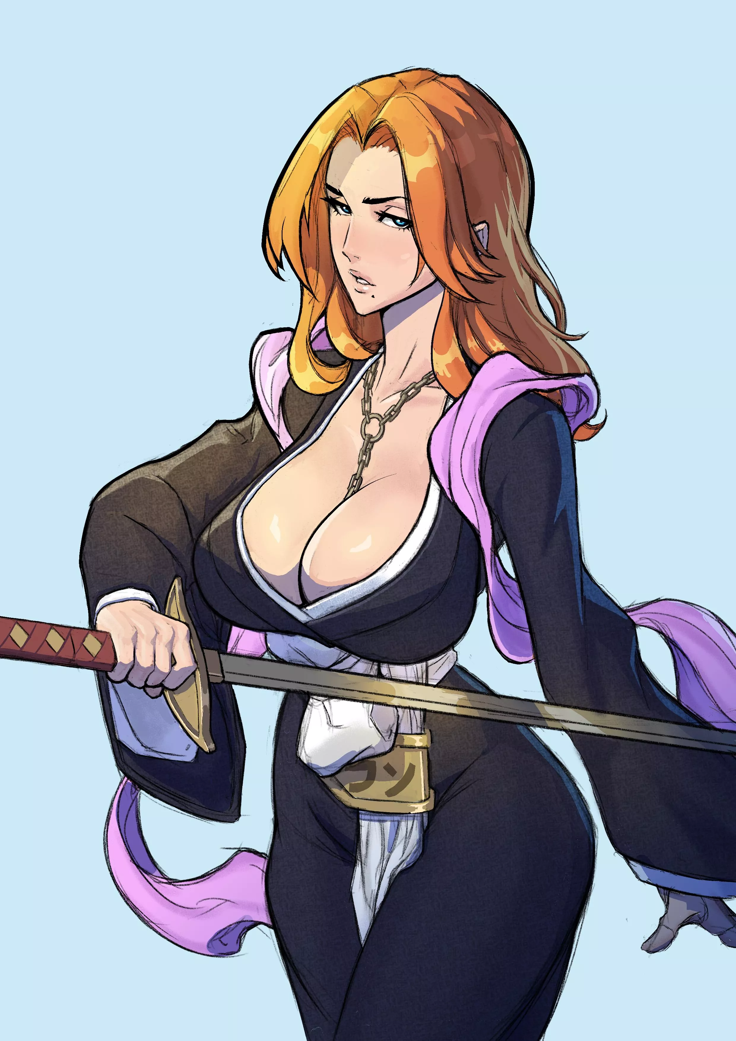 Rangiku fanart by me (jamjohn_art)
