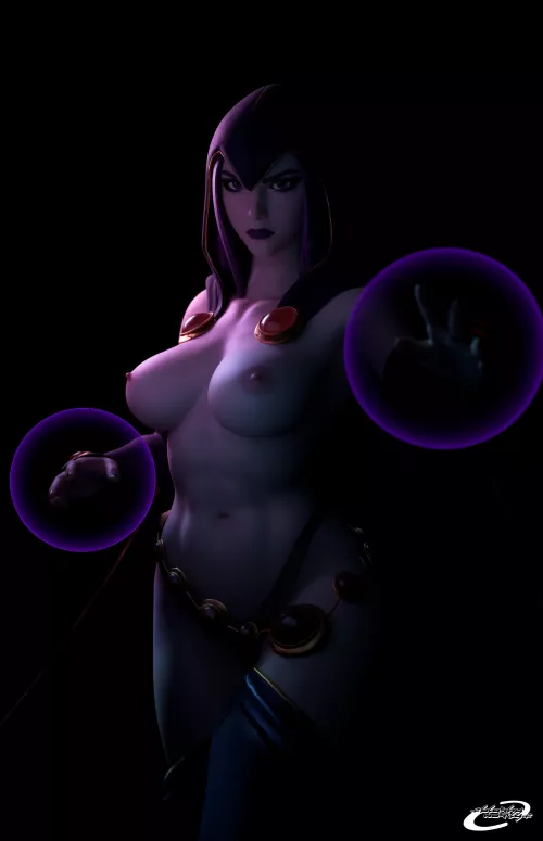 Raven in her finest form! (Blushymostly) [Teen Titans]