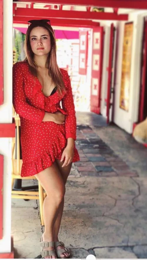 Redhead in red. Is it a match