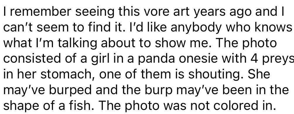 {request} Trying to find a vore photo