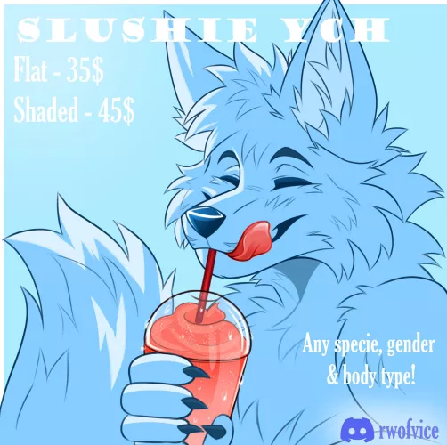 Slushy YCH 5 slots only! (art by me)