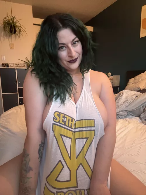 Was so close to a double nip slip, oops! 