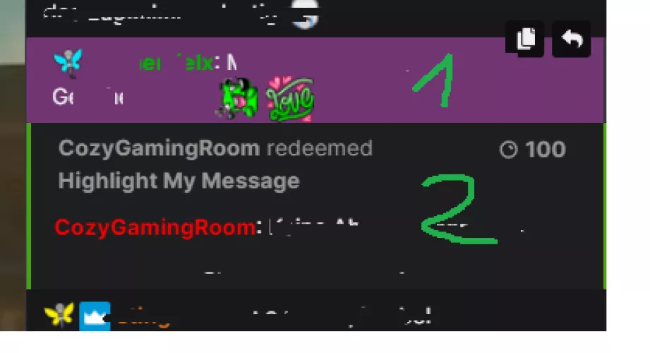 What is the difference between those 2 Highlighted msgs ?
