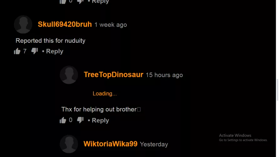 Ahhh yes the site where nudity is not allowed