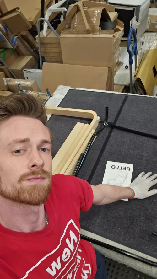 Another 8 hours of building IKEA furniture almost done! Who likes putting this stuff together? It's why I got the job.