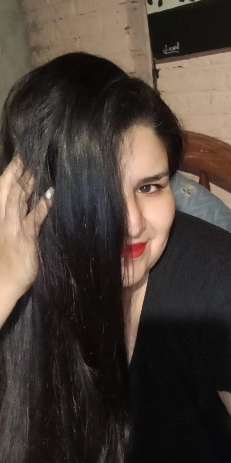 beautiful brunette long hair