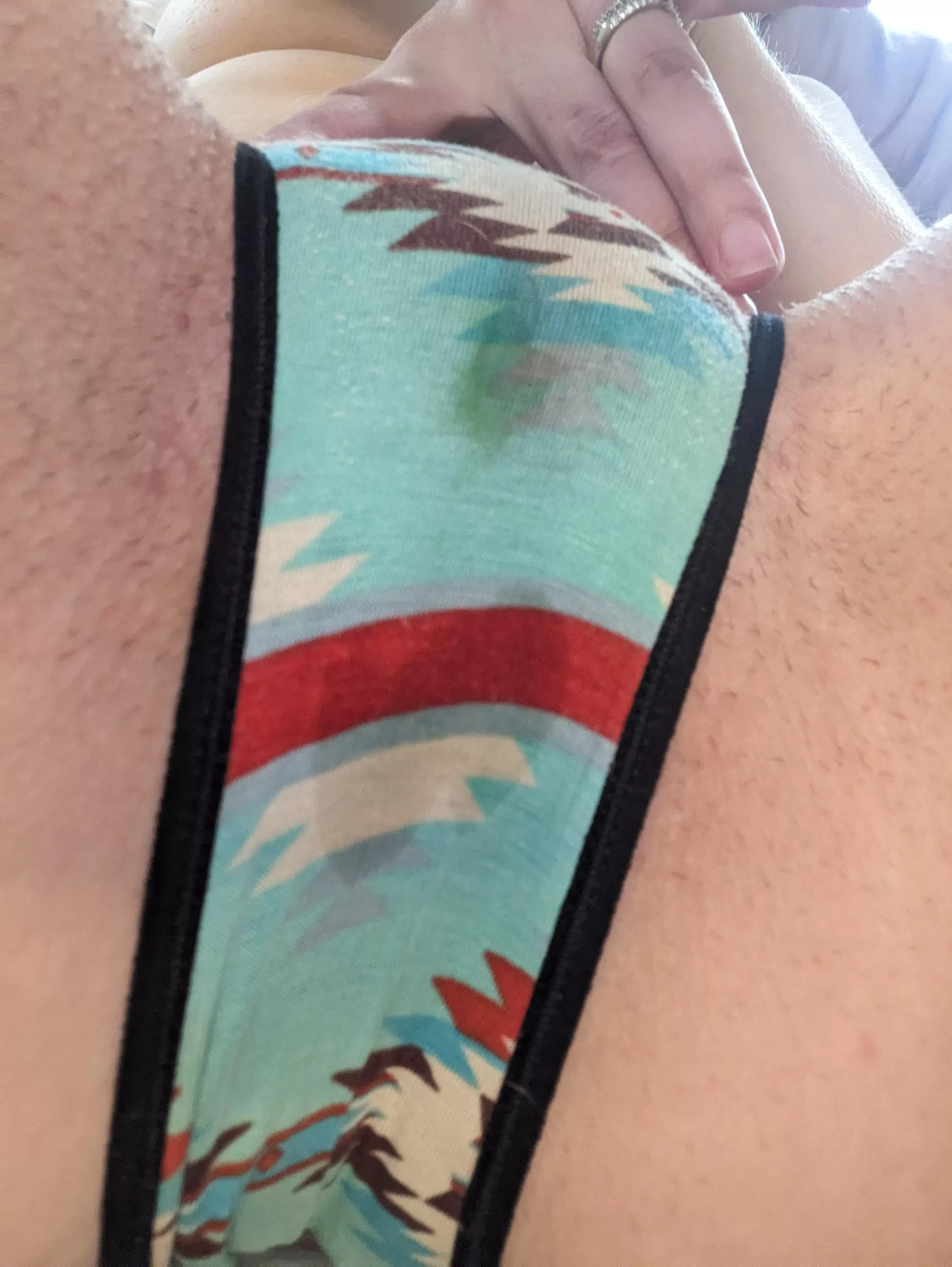 Buzzed one out in my underwear 💦