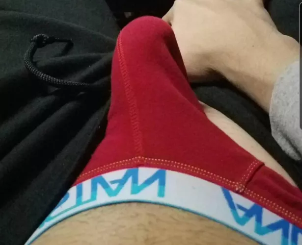 Chilling in my red Andrew Christians. Anyone down for SC group?