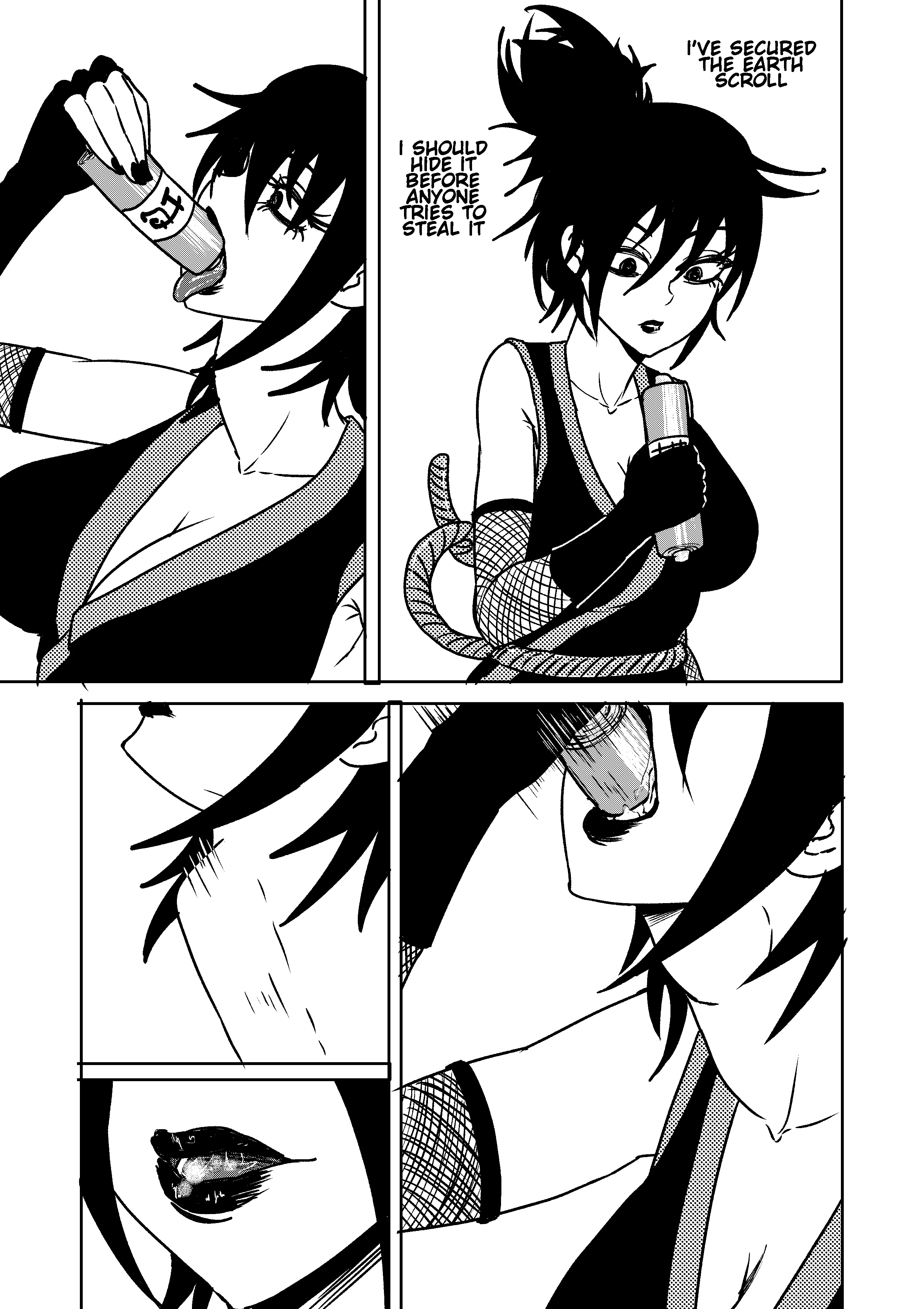 {comic} Ninja Vore 1 (source: me - shoulder enjoyer)