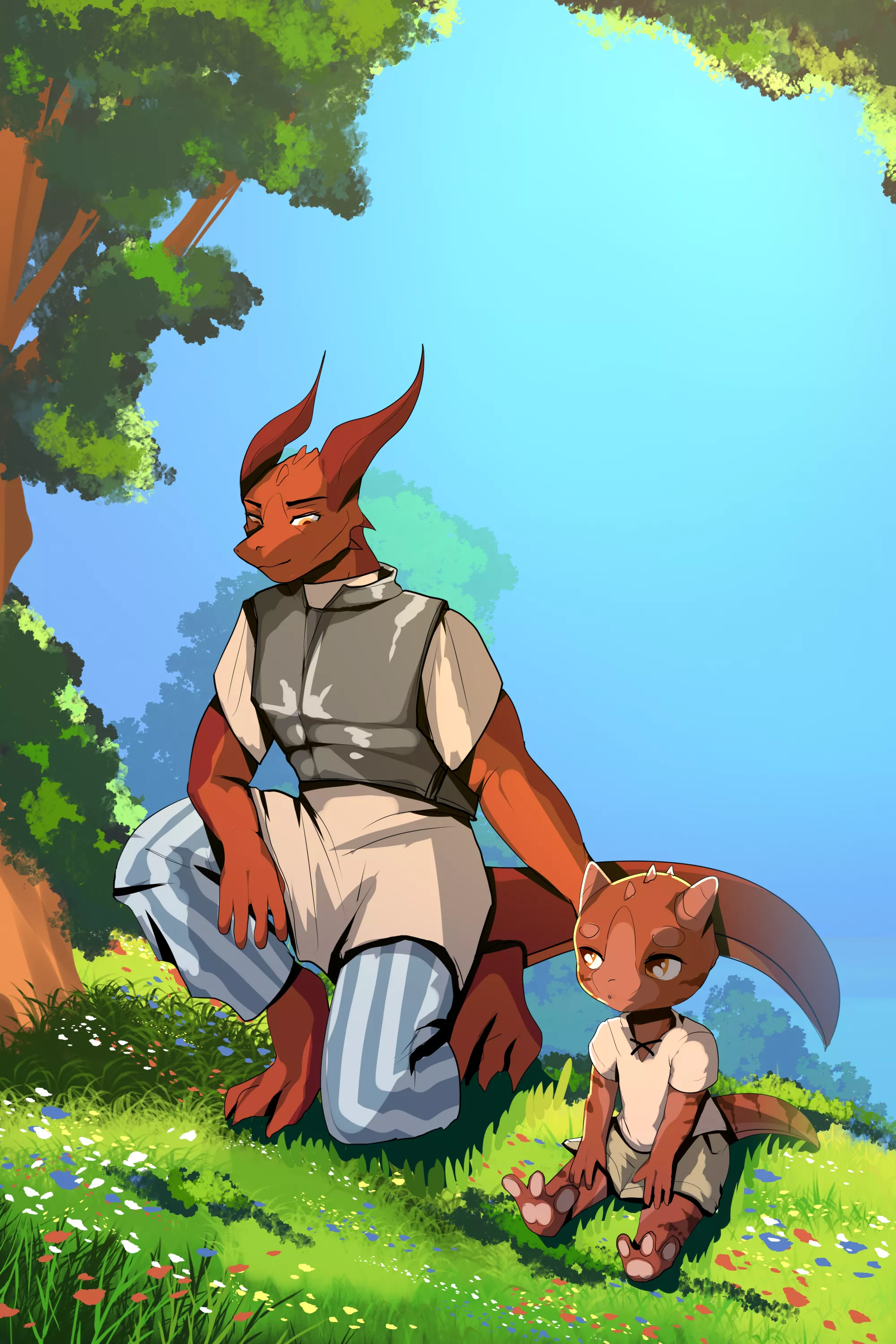 Dad and son (by me catcake5)