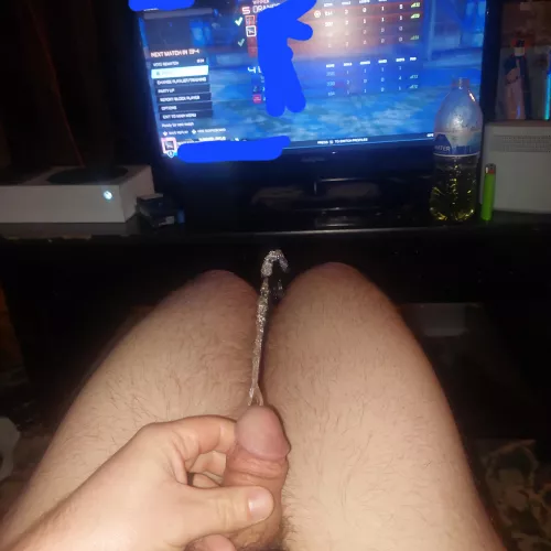 Getting a little wet between matches 