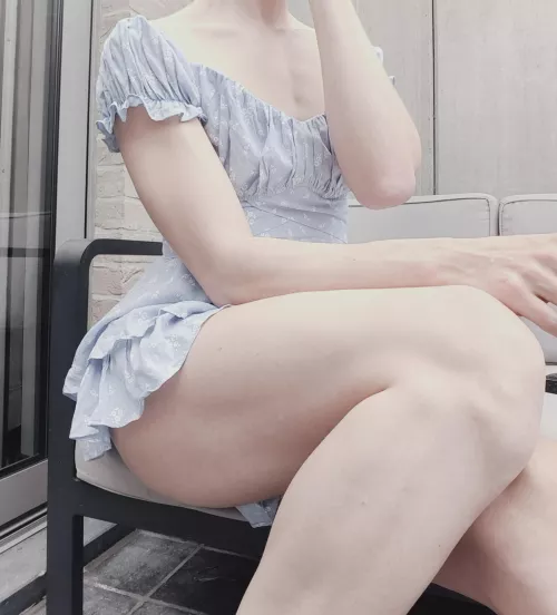 I can finally sit outside again! 