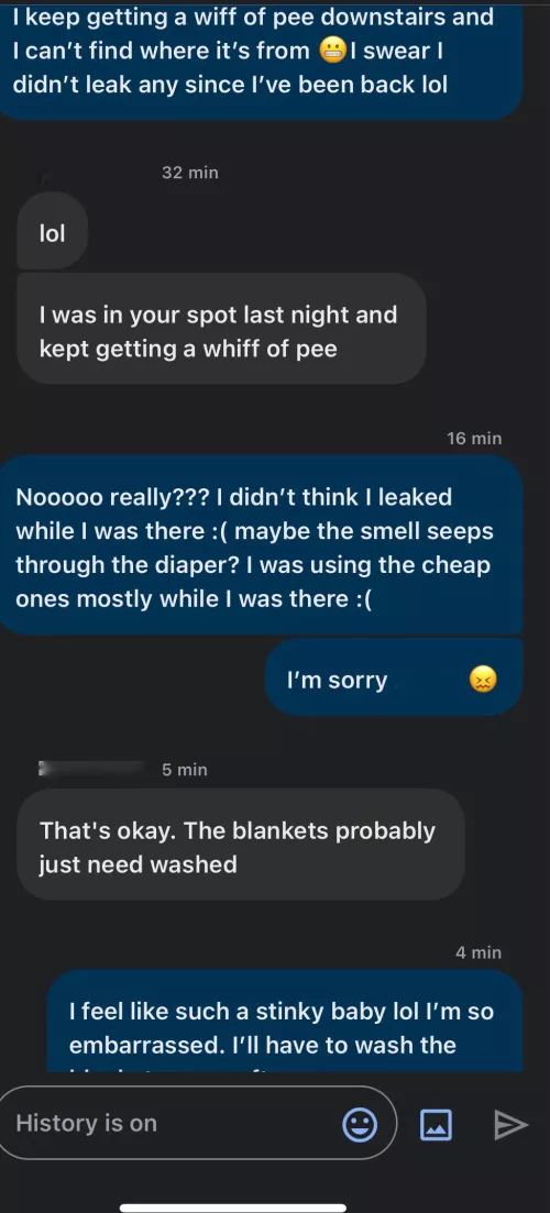 I’m so embarrassed