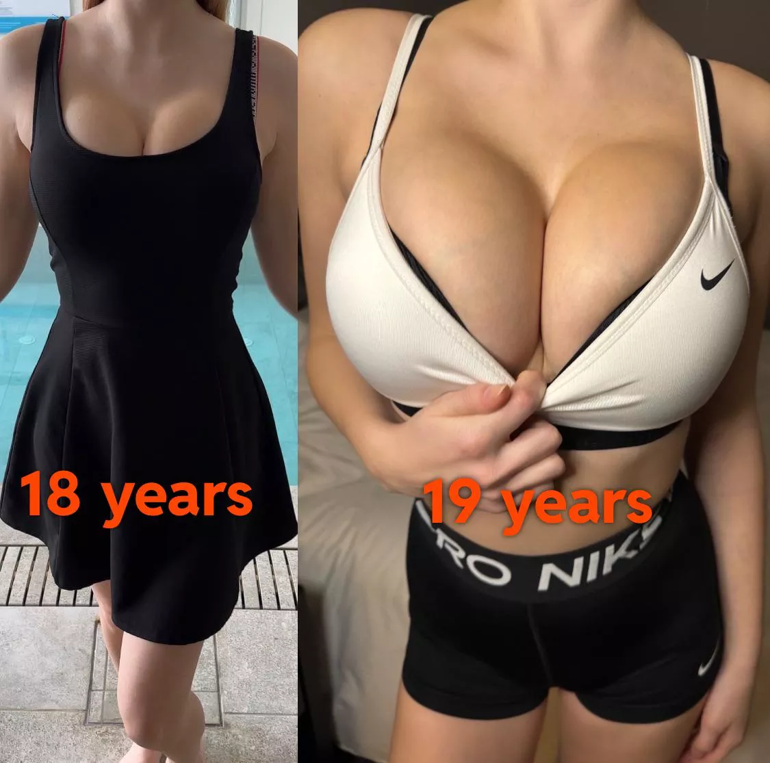 I’m so happy that my body is so petite and my tits are getting bigger and bigger (F19)