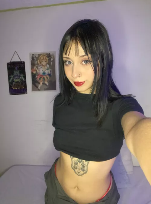 I'm thinking of getting a lip piercing to add to the aesthetic... What do you think?