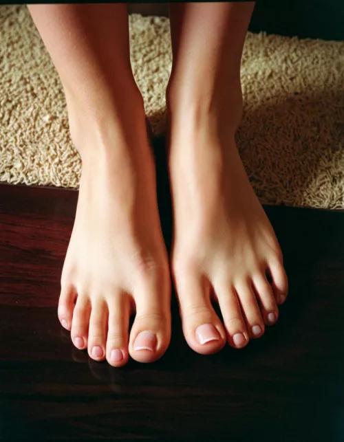 Just getting into this I hope my little toes look good