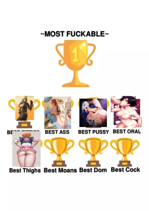 Nora has won queen of thighs . comment next for best moans