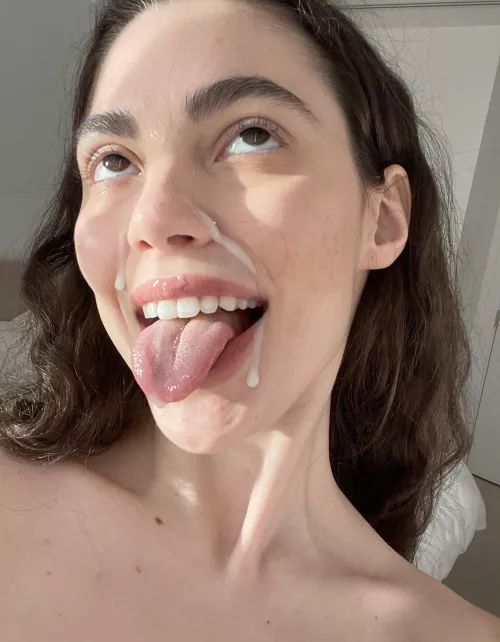 oh yeah my face is covered in cum