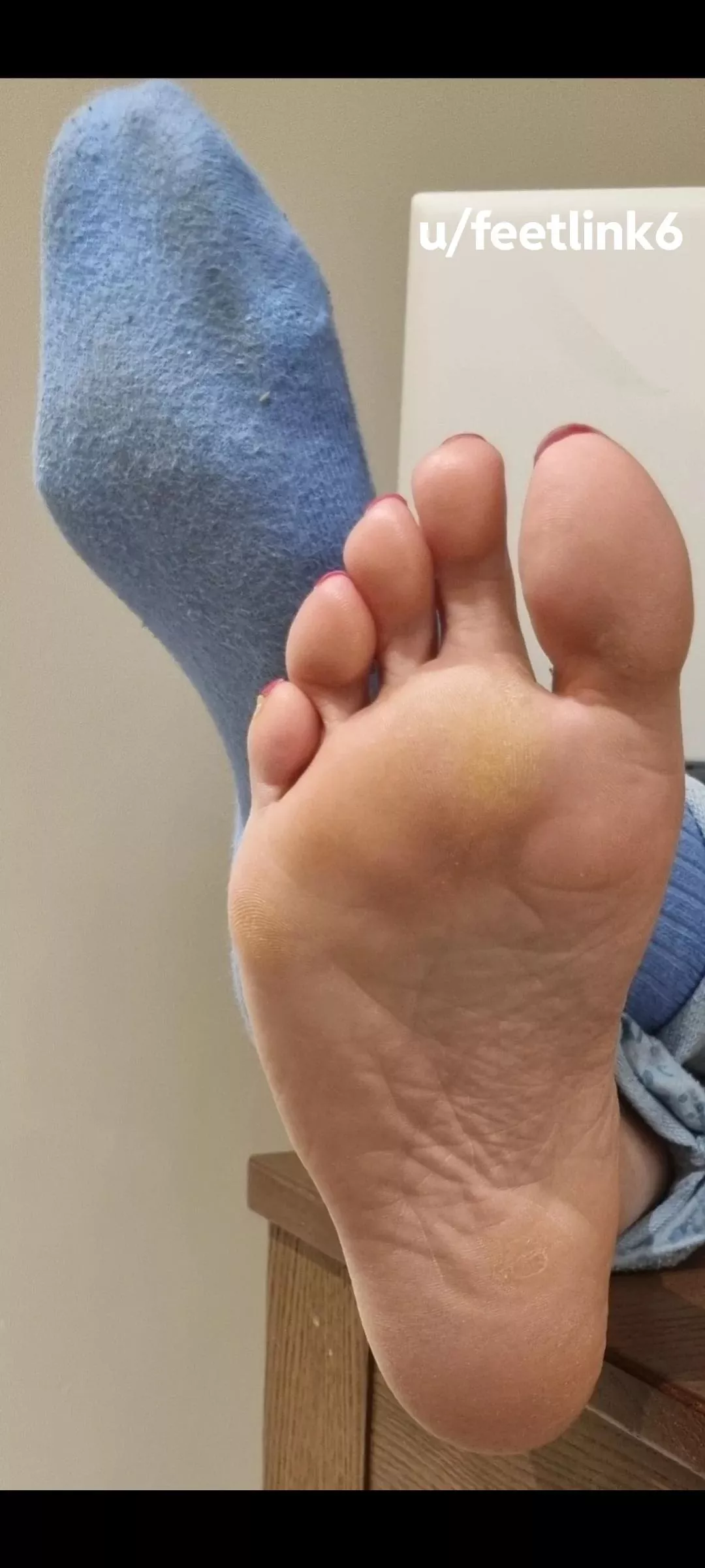 One sock on one sock off ok? [F]