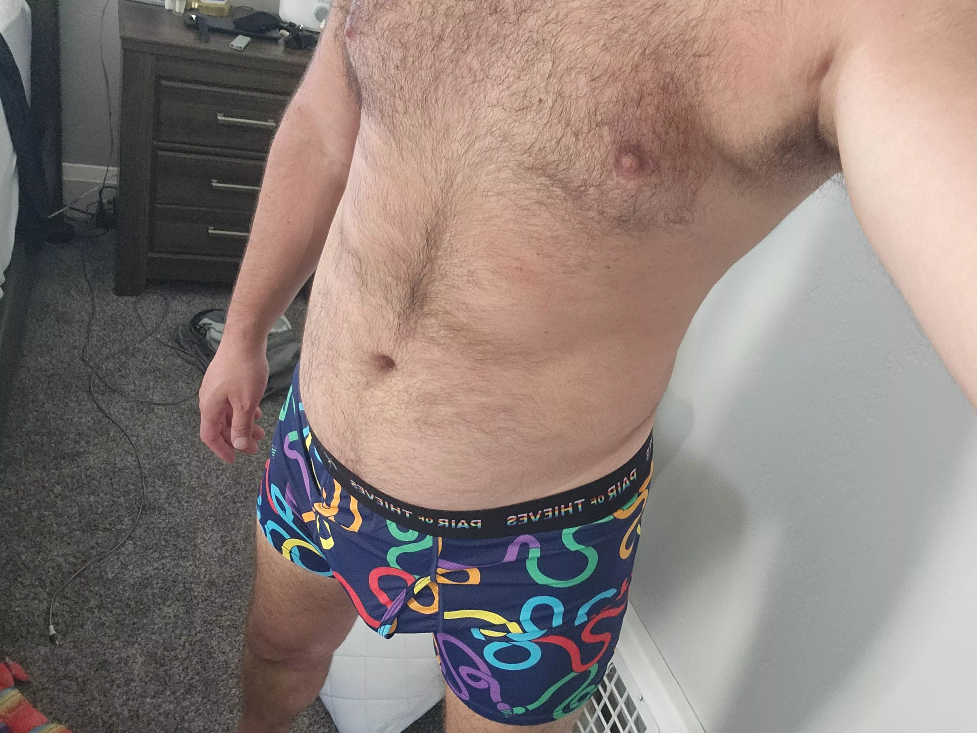 Pull them down. 😈