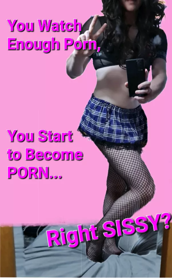 Say Please to see the Sissy School Gurl lift her Skirt :p