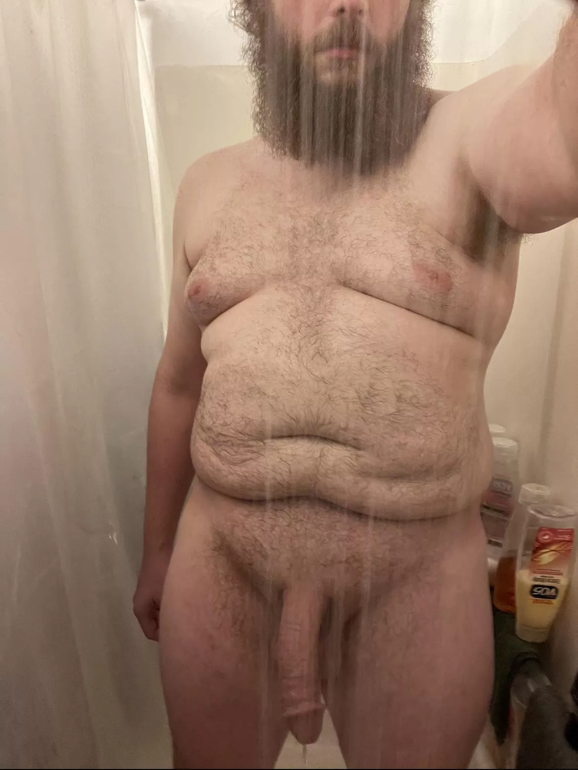 Taking an after-gym shower