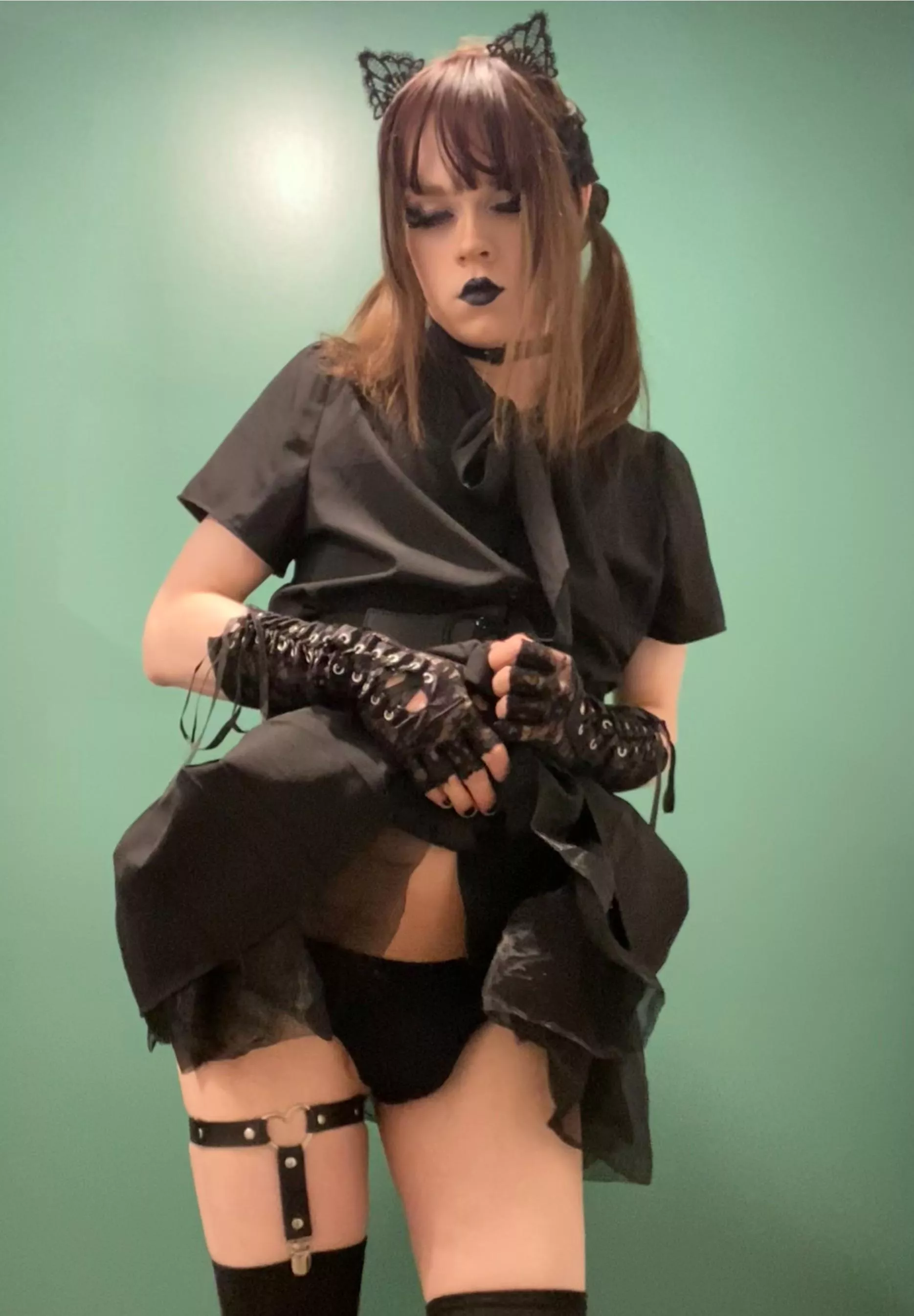 Thats what happens when you tell a boy he looks cute in a skirt