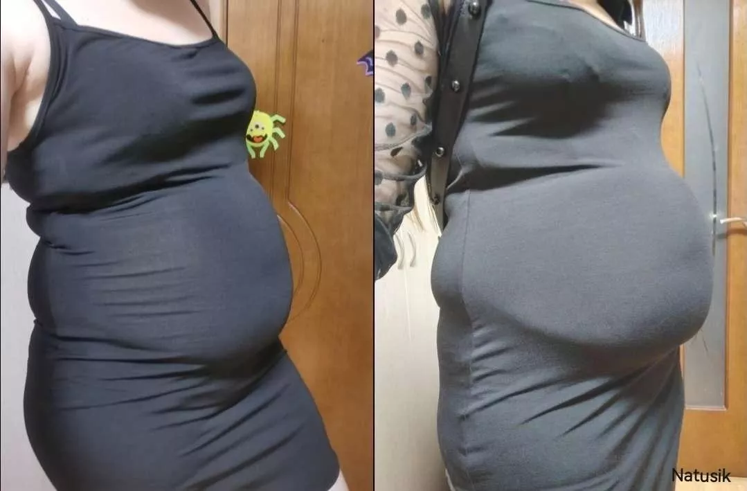 The dress is about to explode from fat😍