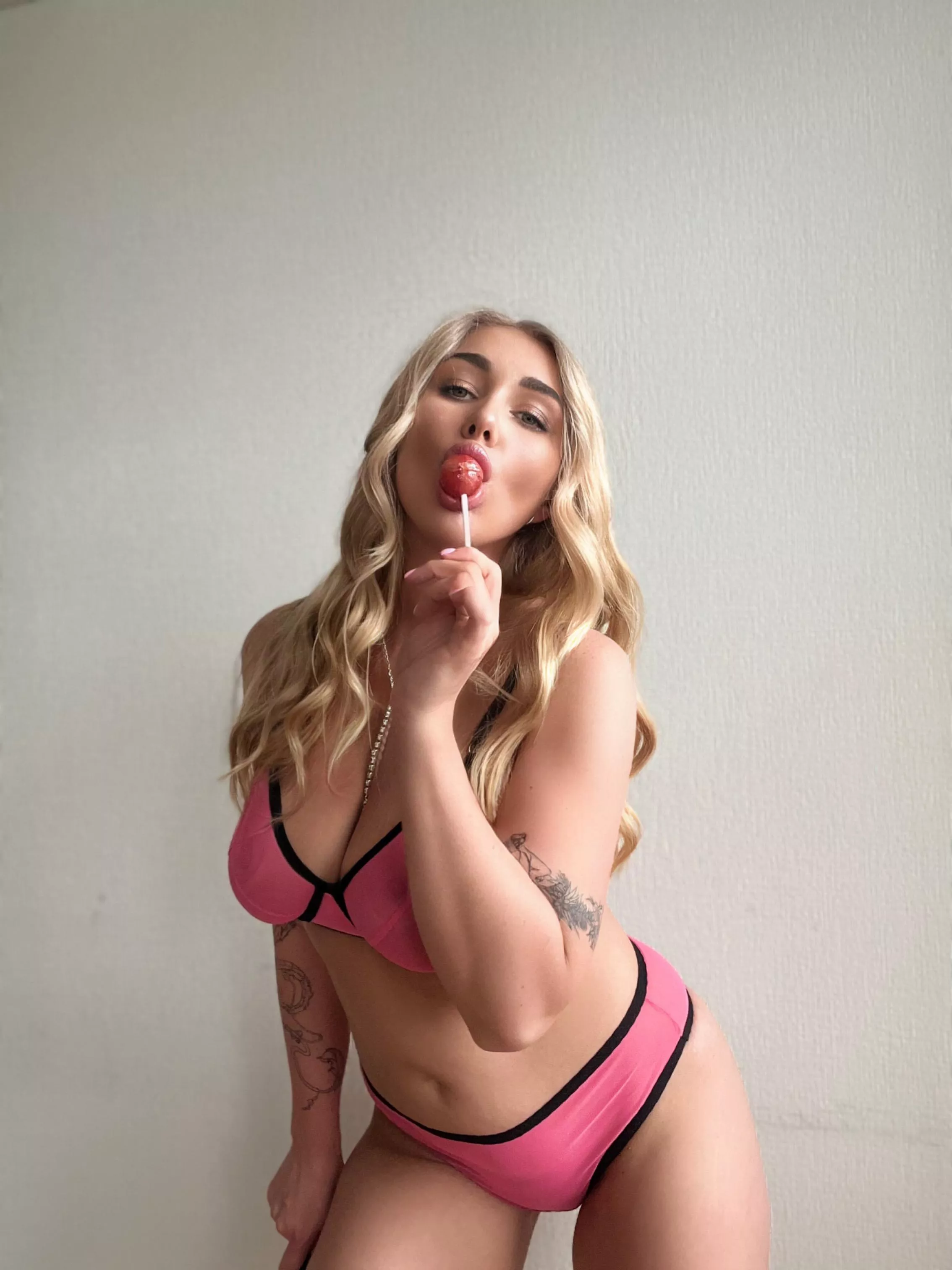 Took a bite of juicy lollipop