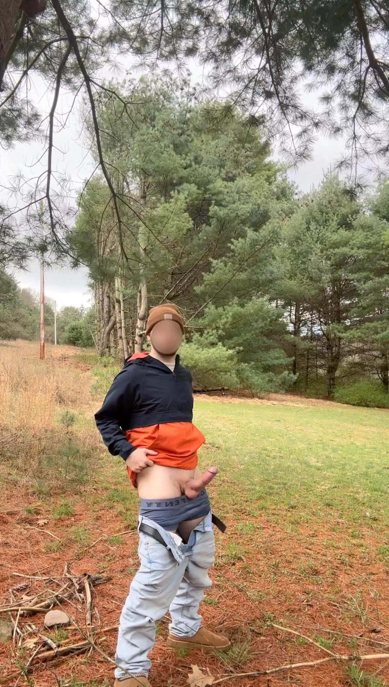 what would you do if you caught me in the woods like this?