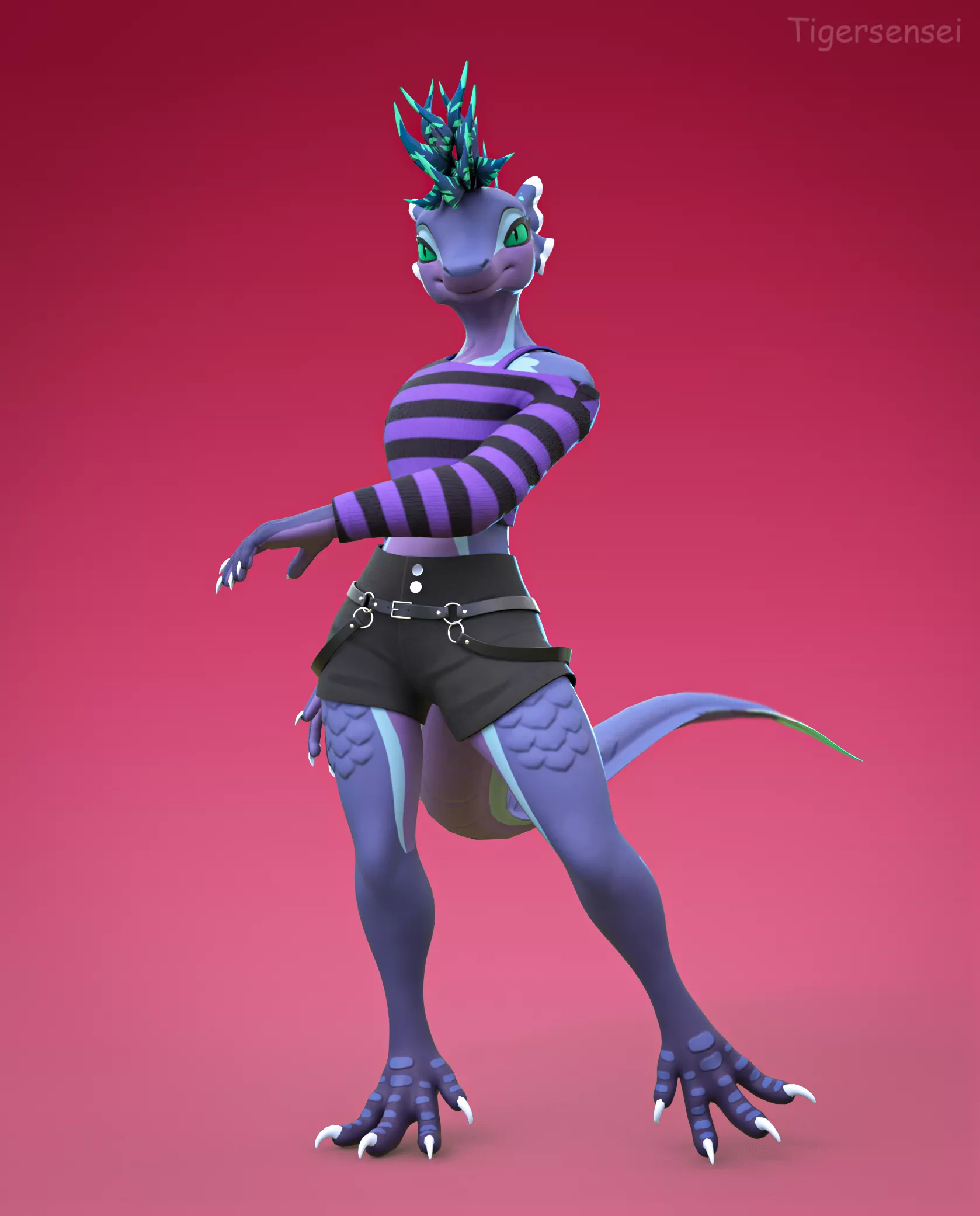 [3D] Posed character commission for VRChat. Done by me. Open for commissions!