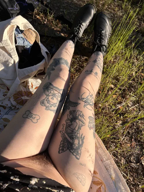 A sneak peek under my dress 