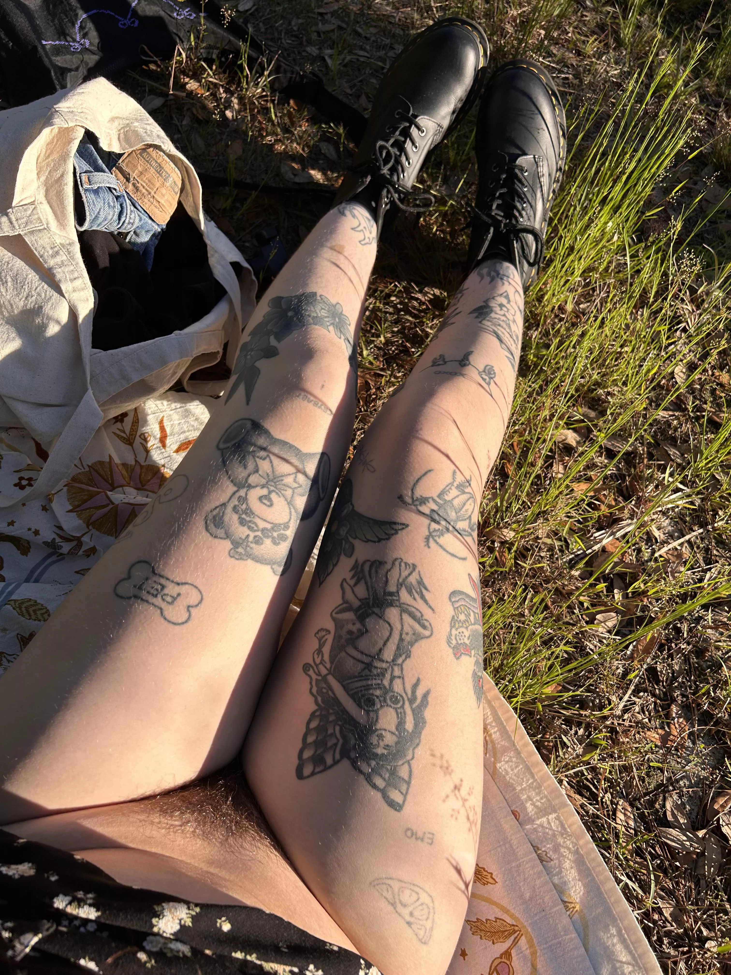 A sneak peek under my dress 