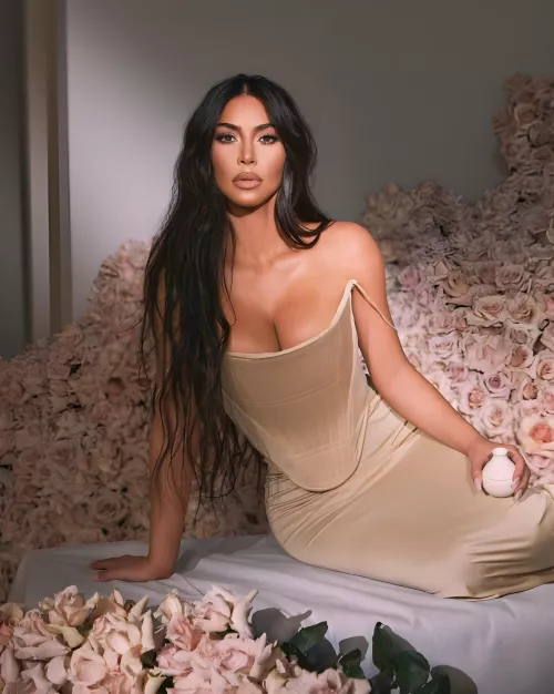 Beautiful face and sexy cleavage