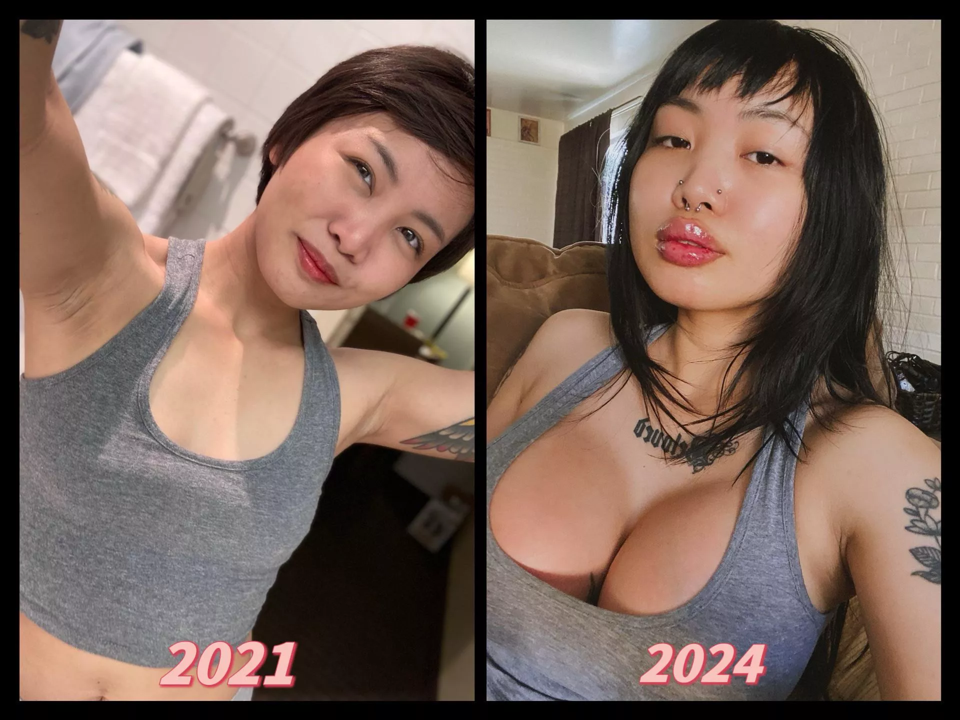 Bimbo Transformation: Bigger Boobs, Bigger Lips! 
