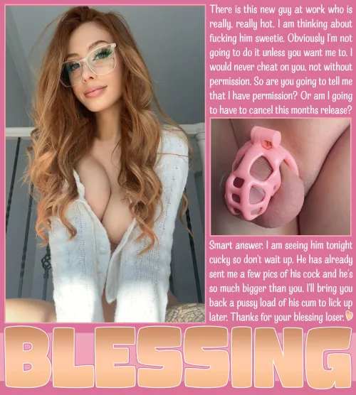 BLESSING [chastity] [femdom] [cuckold]